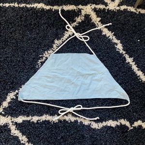 Denim bandana top (open back)